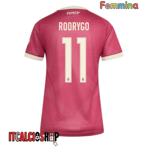 Real Madrid Rodrygo Goes #11 Terza Maglia Femmina 2026-27 Manica Corta